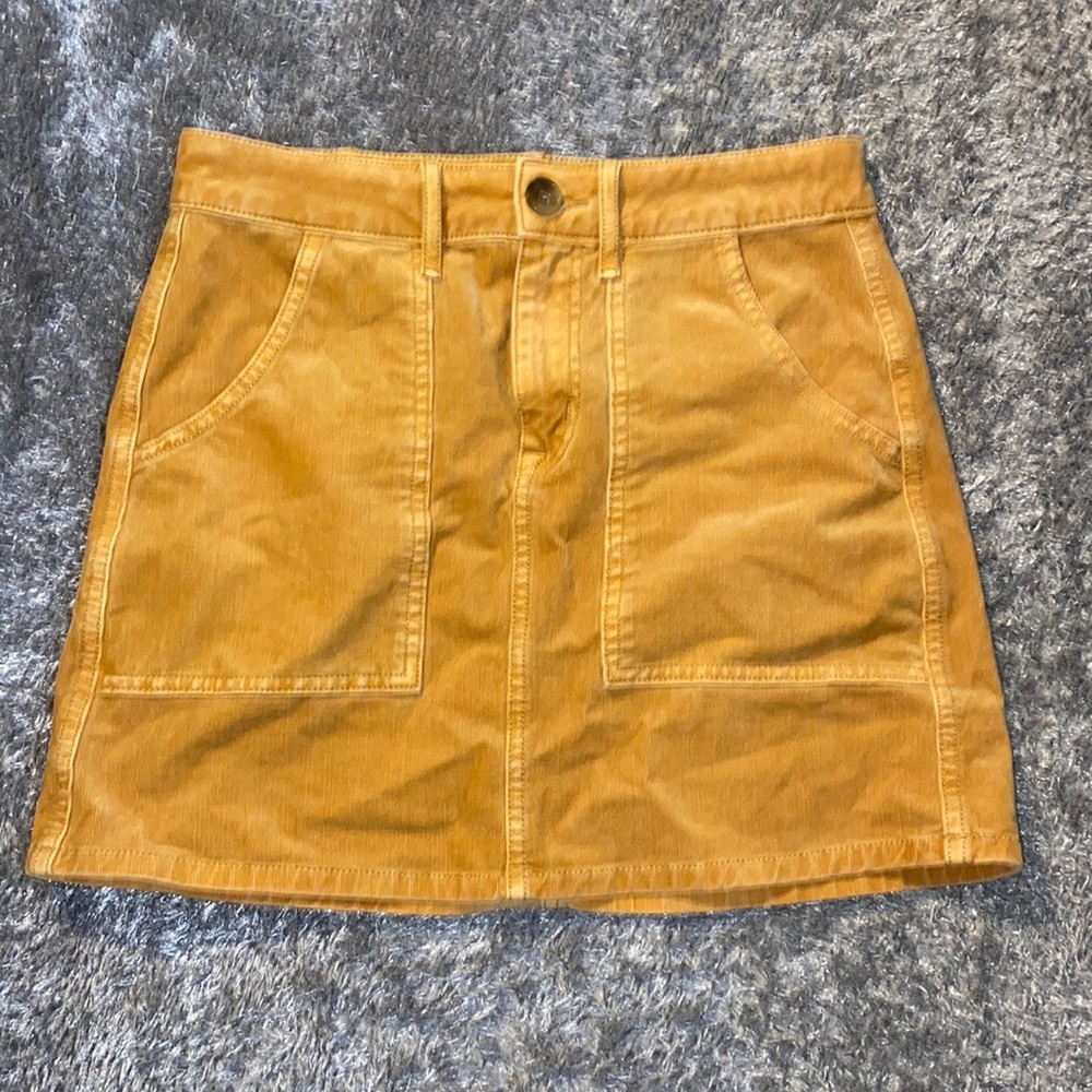 American Eagle skirt | hi-rise | yellow